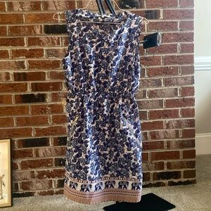 Sleeveless Cinched-Waist Dress